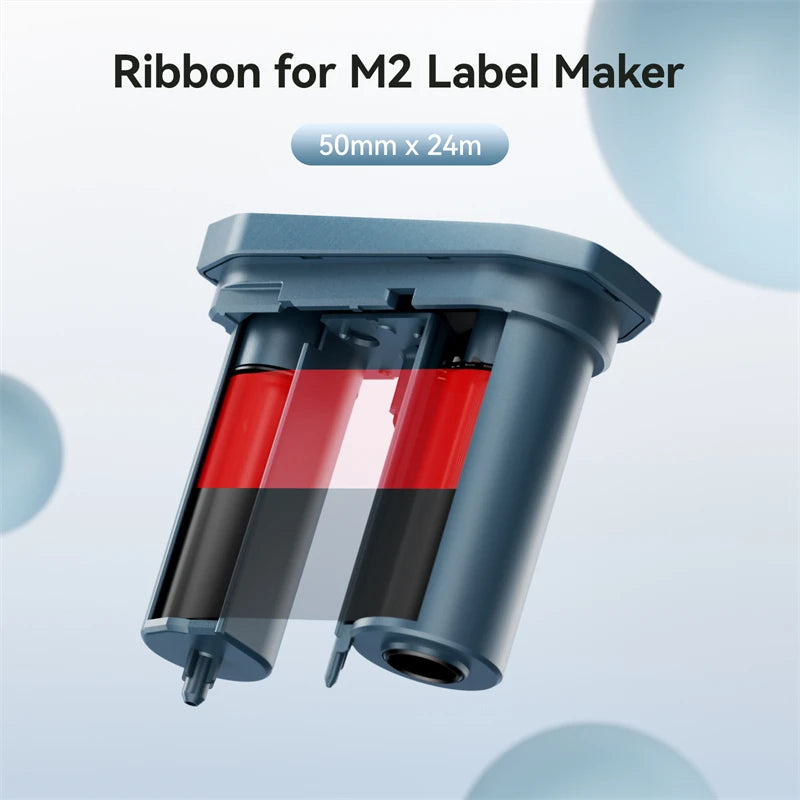 NIIMBOT M2 Bluetooth Thermal Label Printer 300DPI | Portable Thermal Label Printer PRIMED Only 1BKRD Ribbon