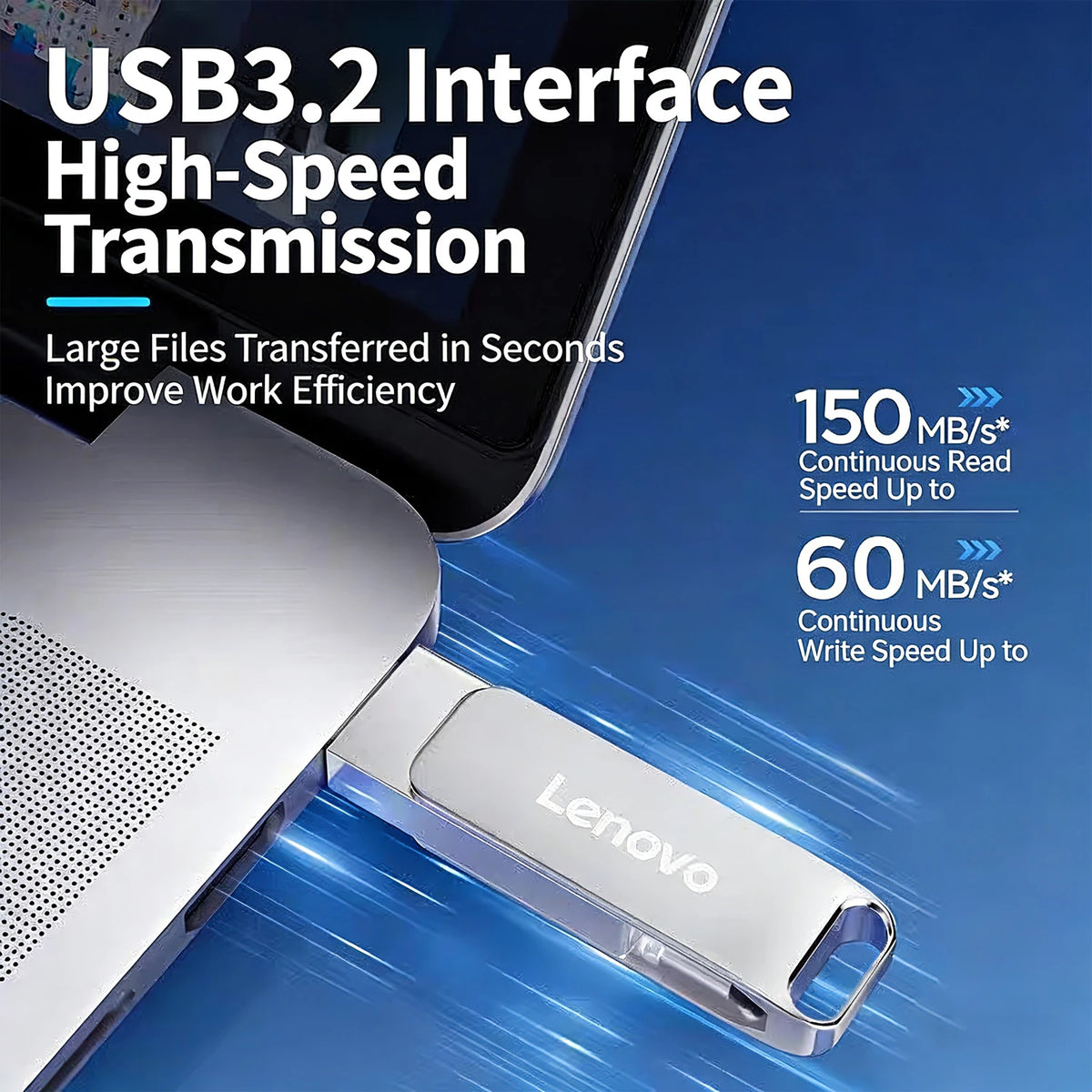 Lenovo OTG USB 3.2 Flash Drive 1TB 512GB Metal Type-C Pendrive USB Flash Drive PRIMED