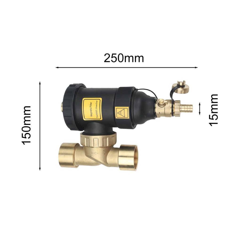 Boiler Dirt Filter Separator | Underfloor Heating Pre-Filter Heating System Filter PRIMED