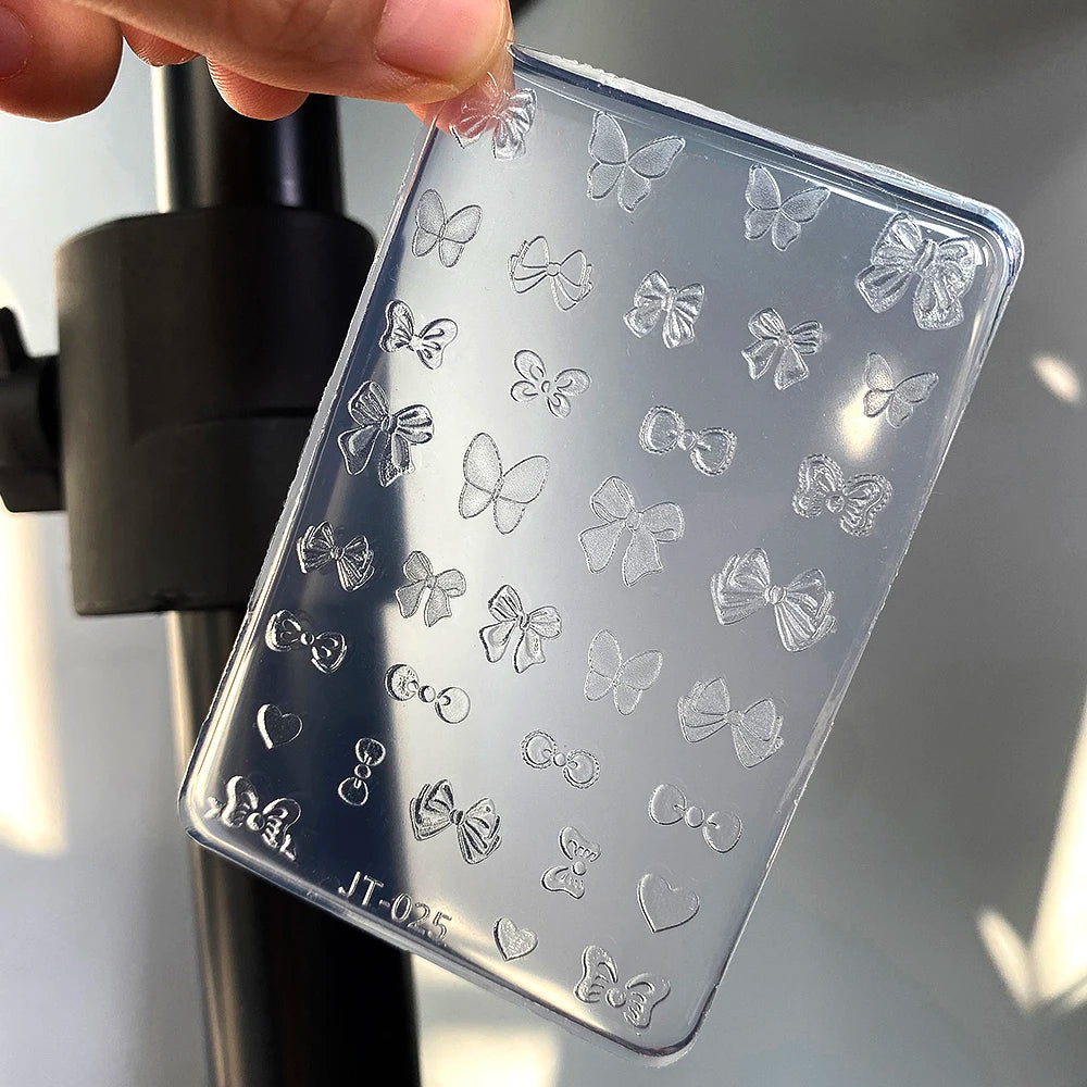 Silicone Nail Art Carving Mold – Butterfly Heart Star Moon