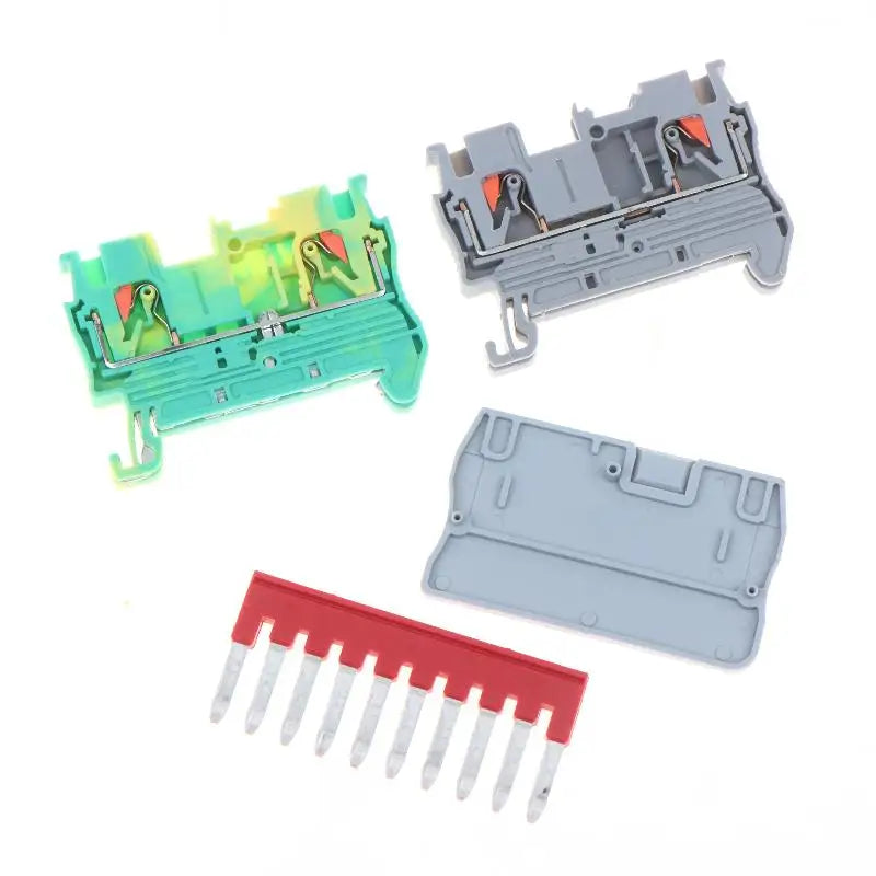 PT2.5 DIN Rail Spring Terminal Block Kit – Tool-Free Wiring