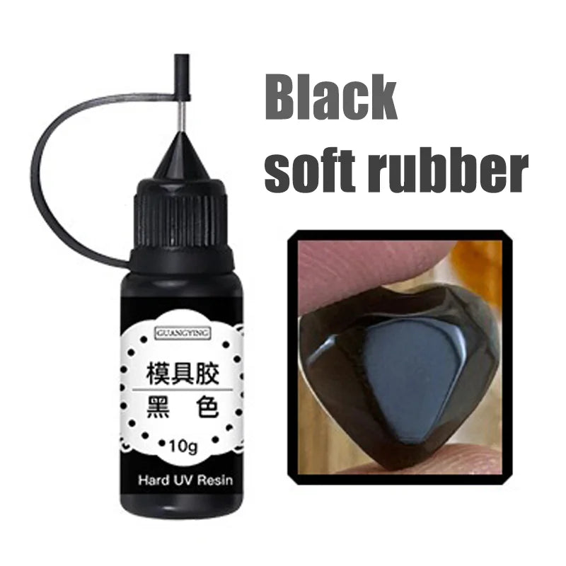 3D Sculpting UV Nail Gel – Hard & Soft Carving Gel 10g 3D Nail Carving Gel PRIMED Black-soft