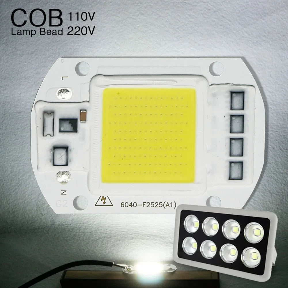 COB LED Chip 20W 30W 50W Smart IC No Driver 110V 220V Module COB LED Module PRIMED