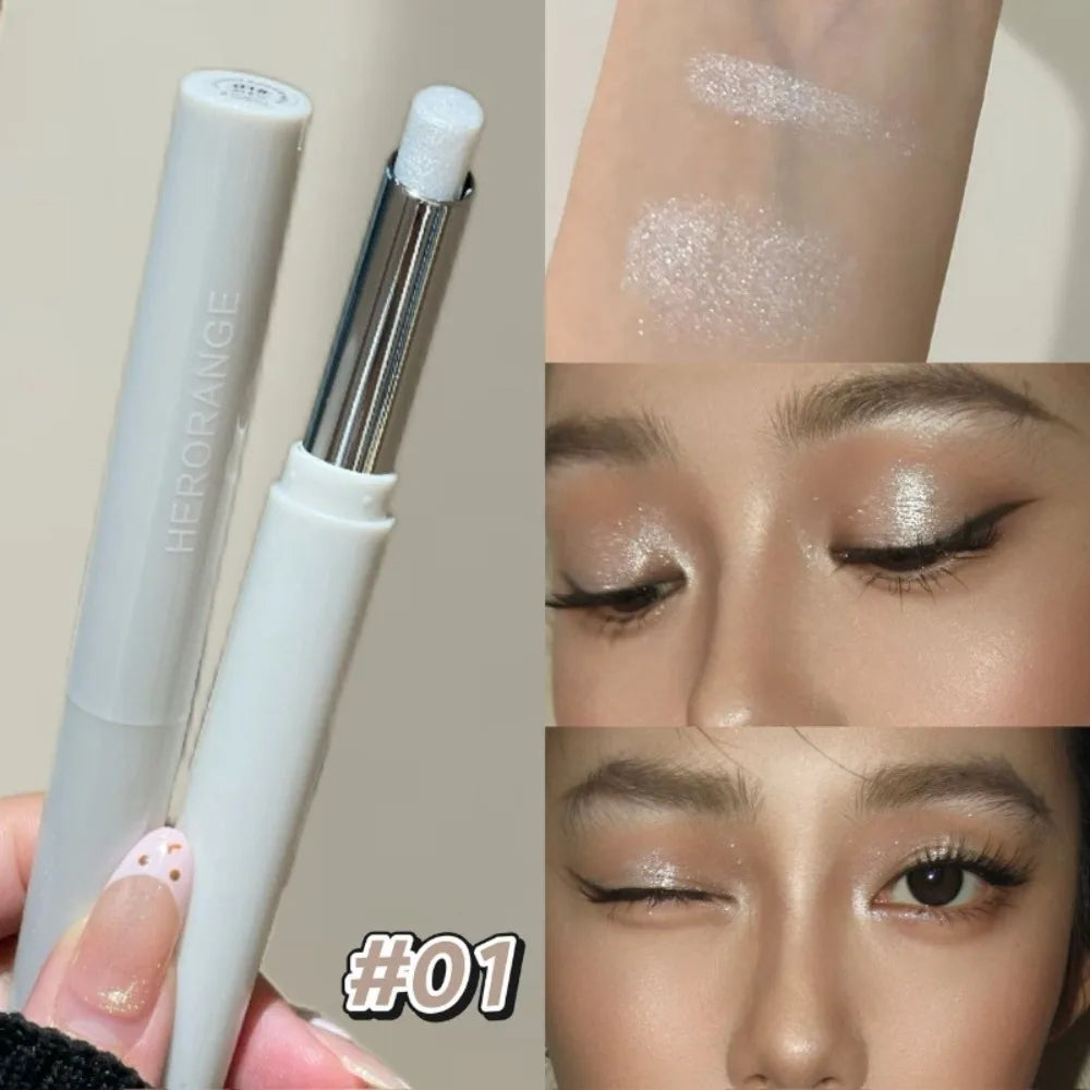 Shimmer Eyeshadow Pen – 3-in-1 Pearlescent Highlight Stick