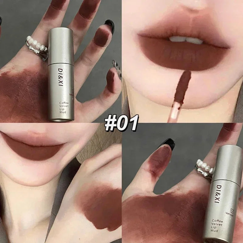 6-Color Velvet Matte Liquid Lipstick – Waterproof & Long-Lasting Liquid Lipstick PRIMED 01