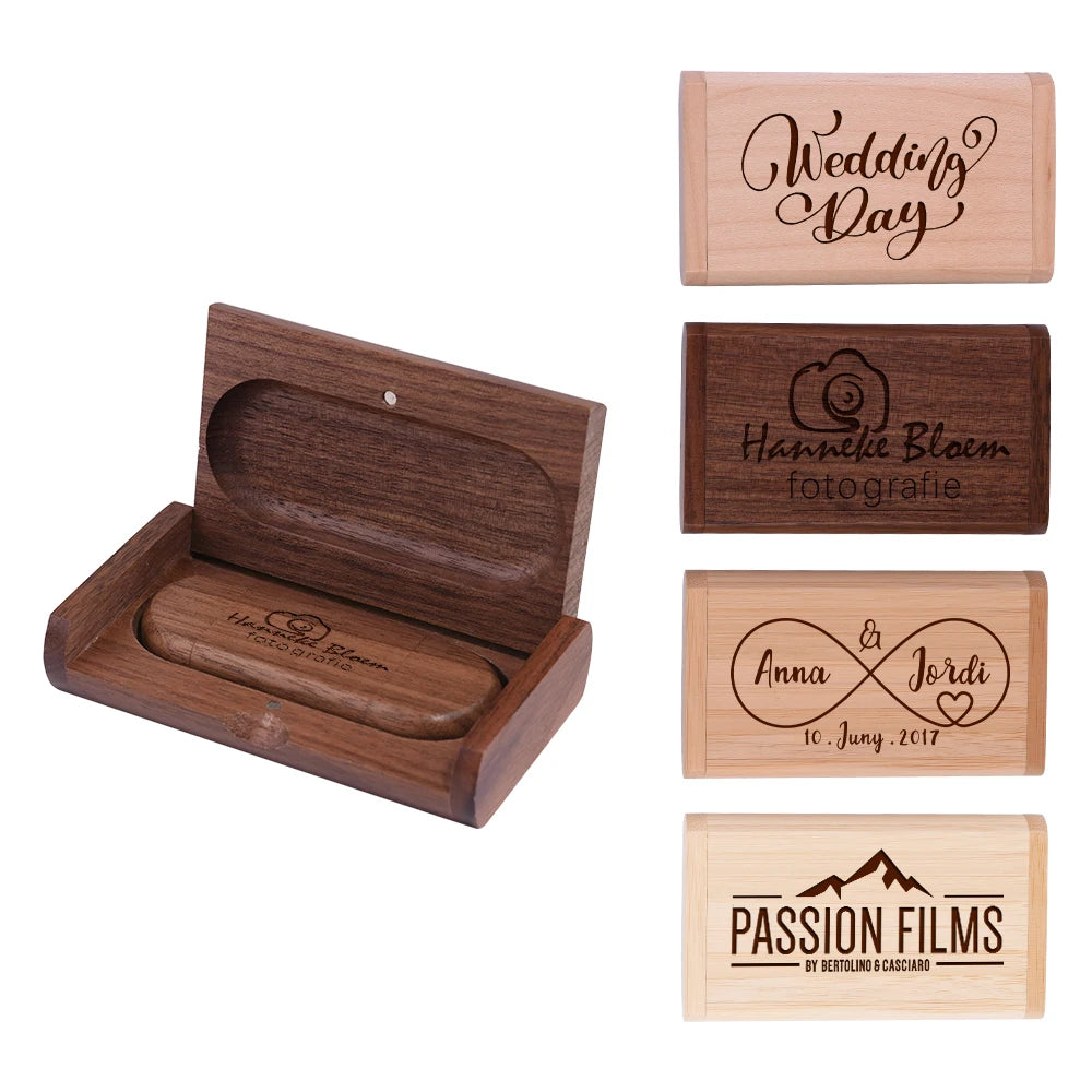 2-in-1 Wooden Bamboo USB Flash Drive Type-C | Custom Logo USB Flash Drive PRIMED