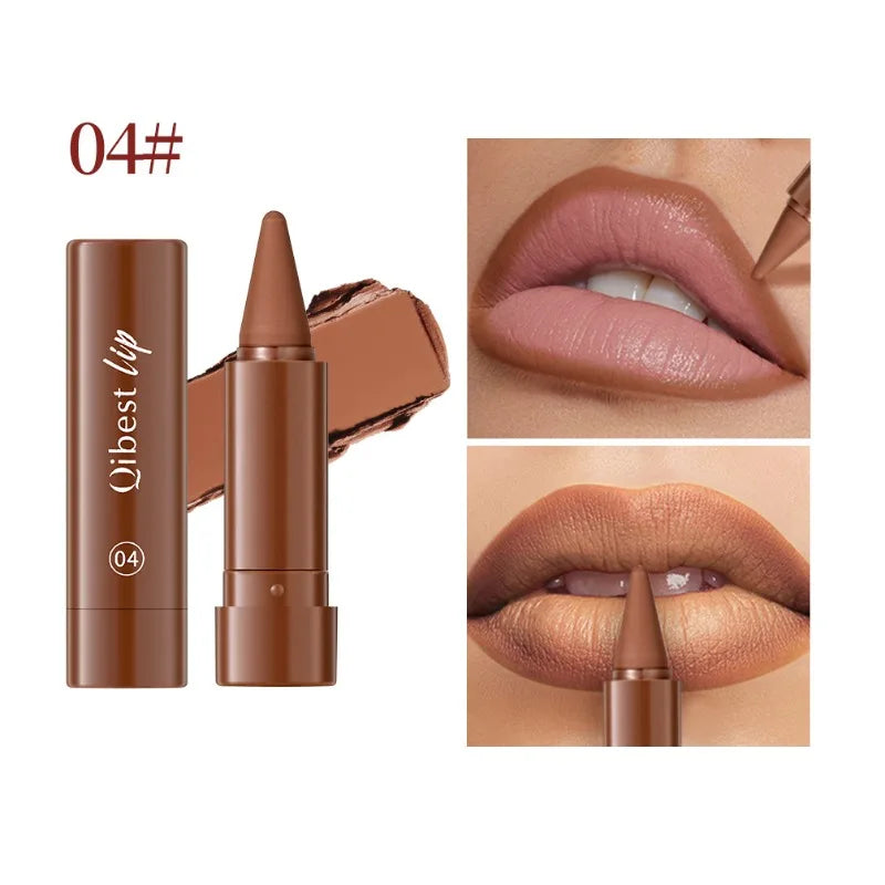Tapered Matte Velvet Lip Liner Pencil – 6 Colors Long-Lasting Lip Liner Pencil PRIMED 04