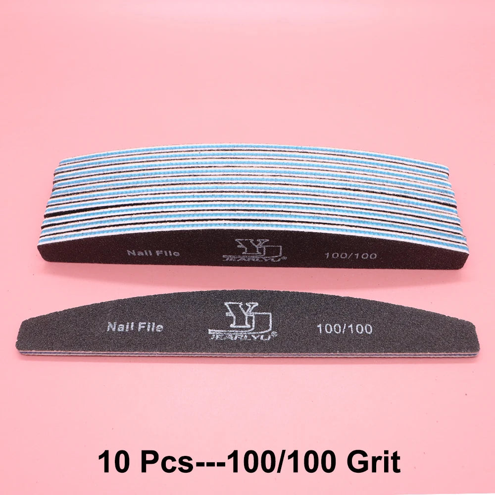Professional Nail Buffer Files 80–240 Grit | 5/10 Pcs Set