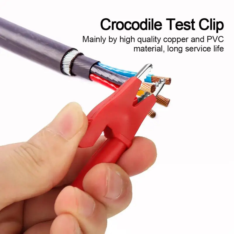 Nickel-Plated Copper Alligator Clip – Insulated Color-Coded Electrical Test Clip PRIMED