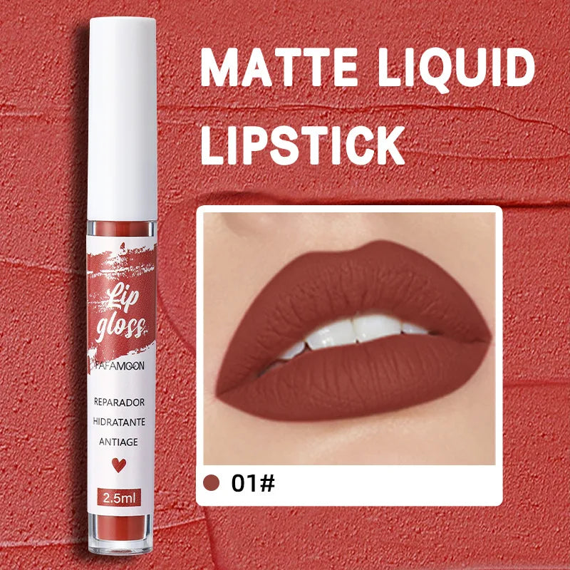 Korean Matte Liquid Lipstick – Waterproof Long-Lasting Lip Glaze Matte Liquid Lipstick PRIMED