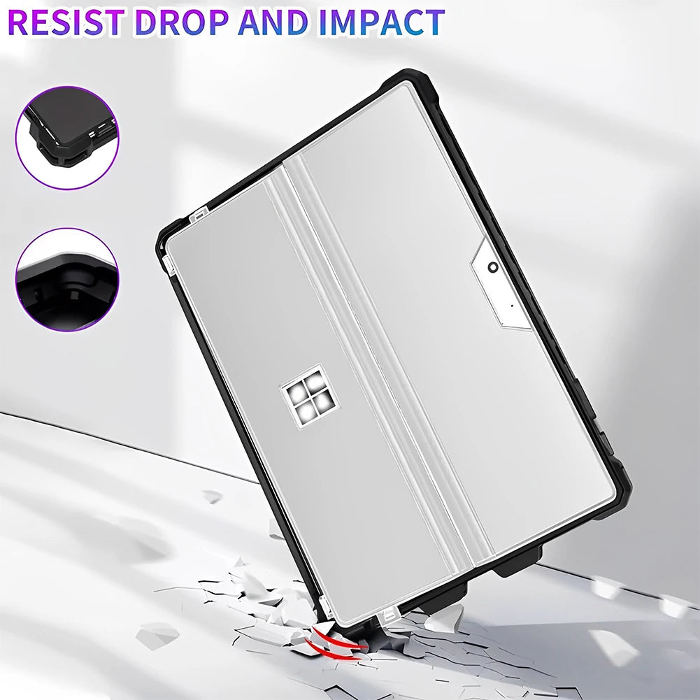 Rugged Case for Surface Pro 4 5 6 7 7 Plus | TPU Hard Cover Tablet Rugged Case PRIMED