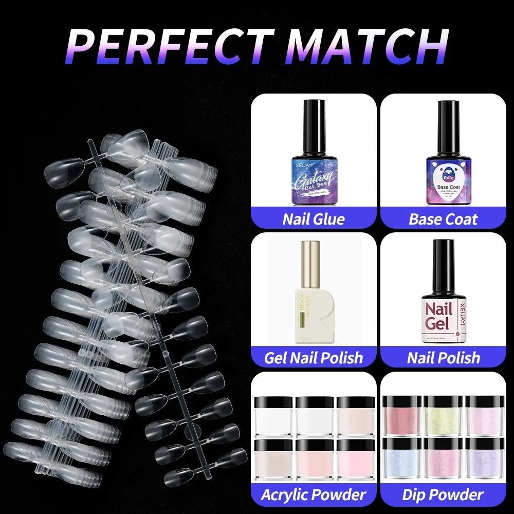 Half Matte Press On Nails Extra Short False Tips 120/240pcs