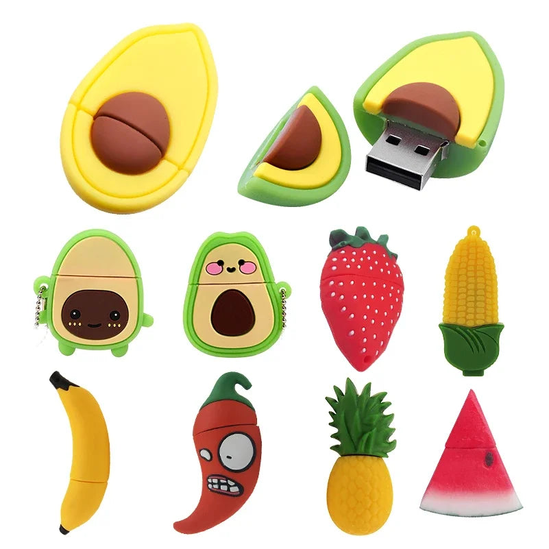 Fruit Cartoon USB Flash Drive 4GB–64GB | Novelty Pen Drive Gift USB Flash Drive PRIMED