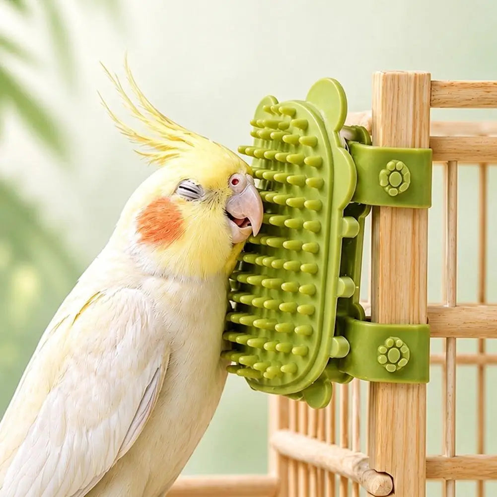 TPE Bird Grooming Scratcher Toy – Budgie, Cockatiel, Parrot Bird Grooming Toy PRIMED