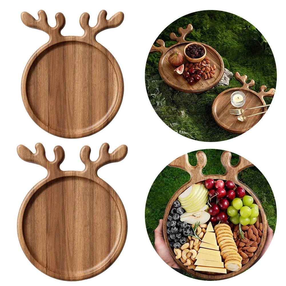 Wood Christmas Tree Serving Tray | Charcuterie & Snack Board Wooden Serving Tray PRIMED