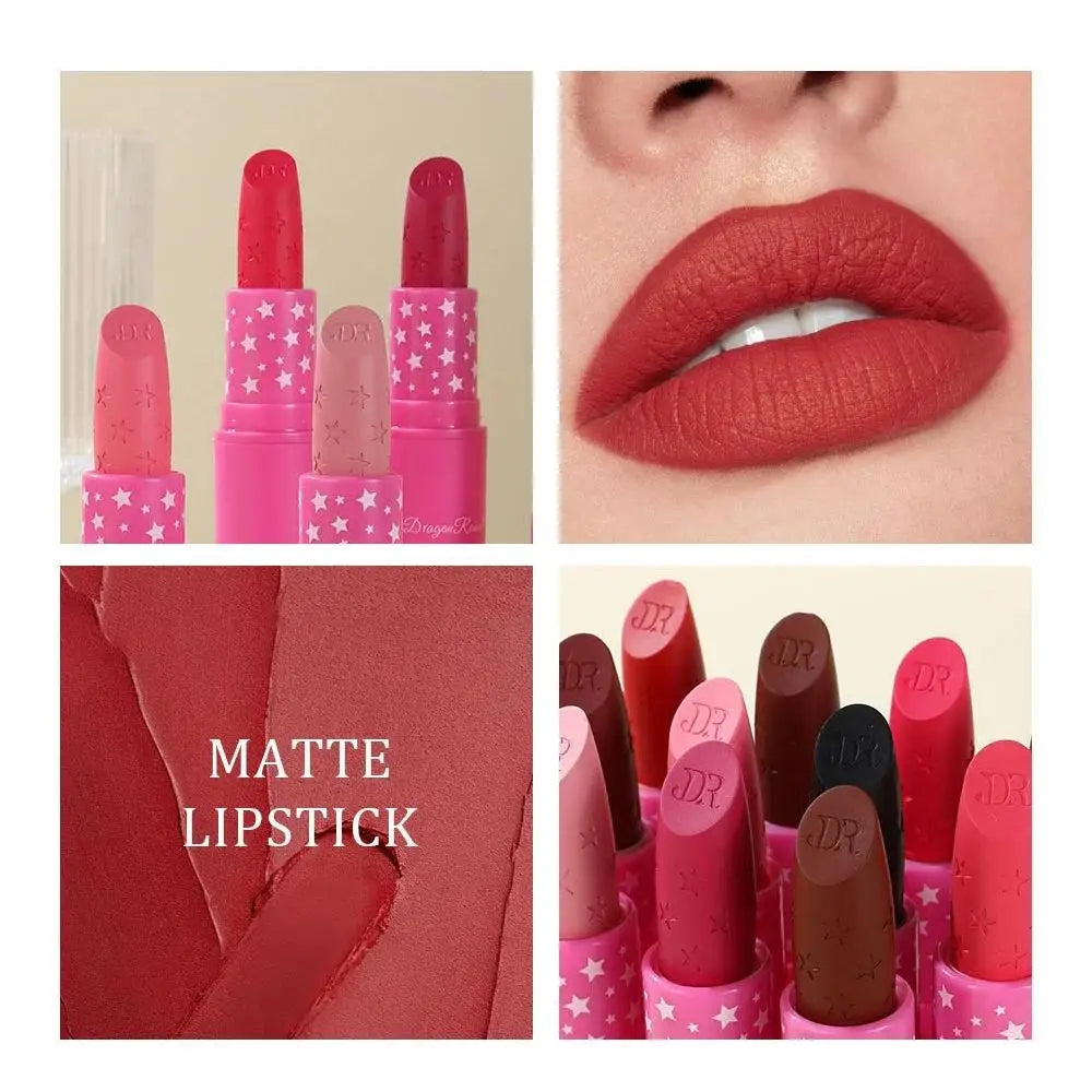 Dragon Ranee 3-Pc Matte Lipstick Set – Waterproof Long-Lasting Matte Lipstick Set PRIMED
