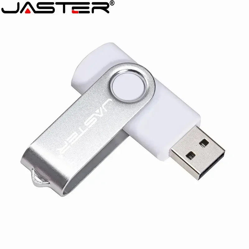 JASTER USB Flash Drive 8GB–128GB | Rotatable Memory Stick USB Flash Drive PRIMED