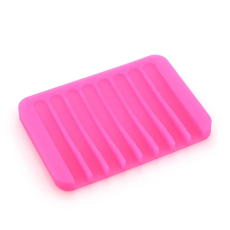 Silicone Sponge & Soap Holder – Self-Draining Waterfall Dish