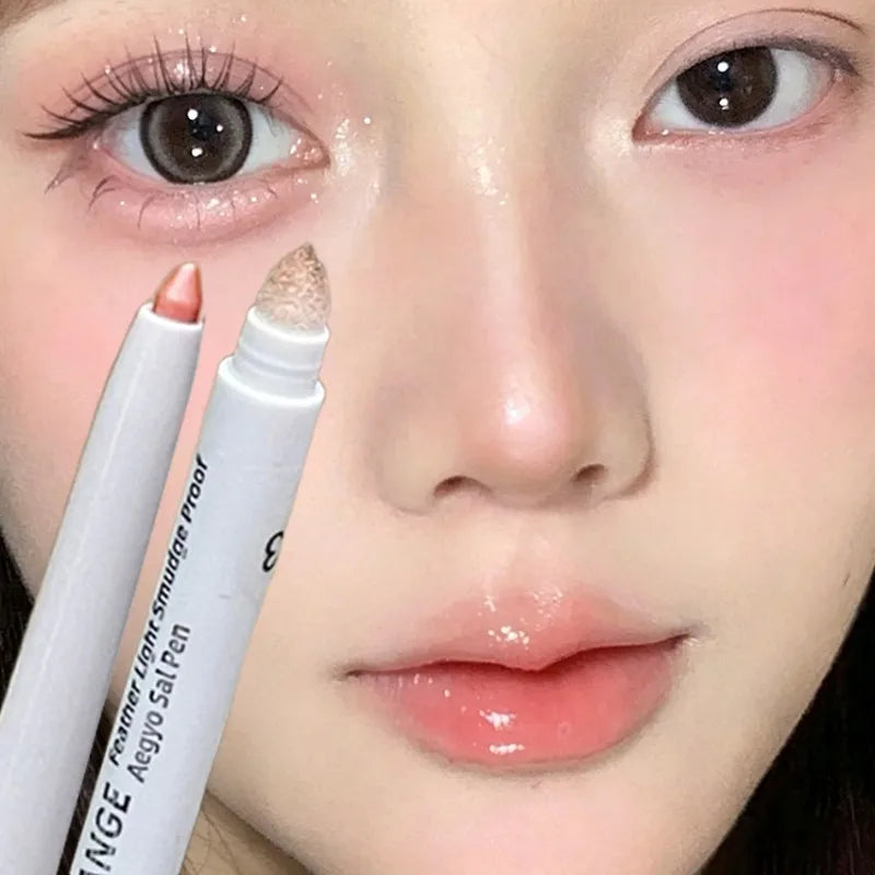 2-in-1 Gel Eyeliner & Highlighter Pen – Waterproof Dual-Tip