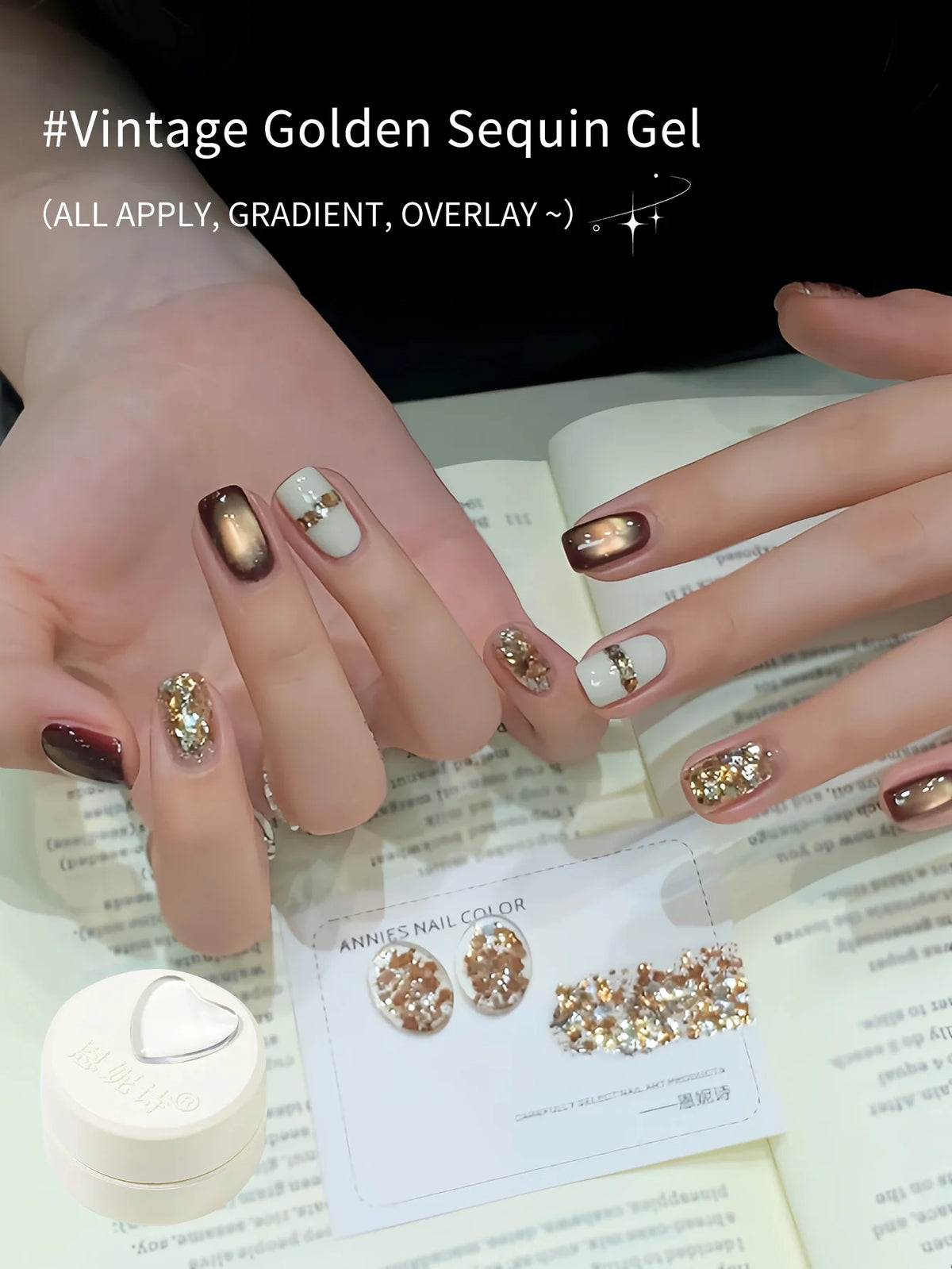 Luxury Gold Glitter Gel Nail Polish – Diamond Shimmer 5g