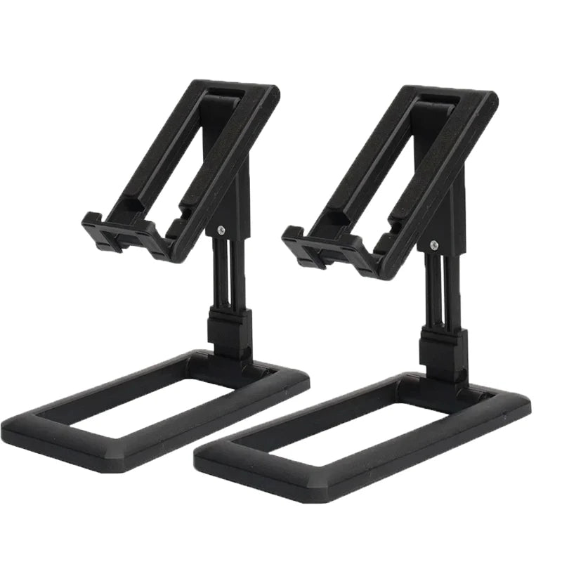 Foldable Desktop Phone & Tablet Stand – Adjustable Holder Phone & Tablet Stand PRIMED 2pcs Black