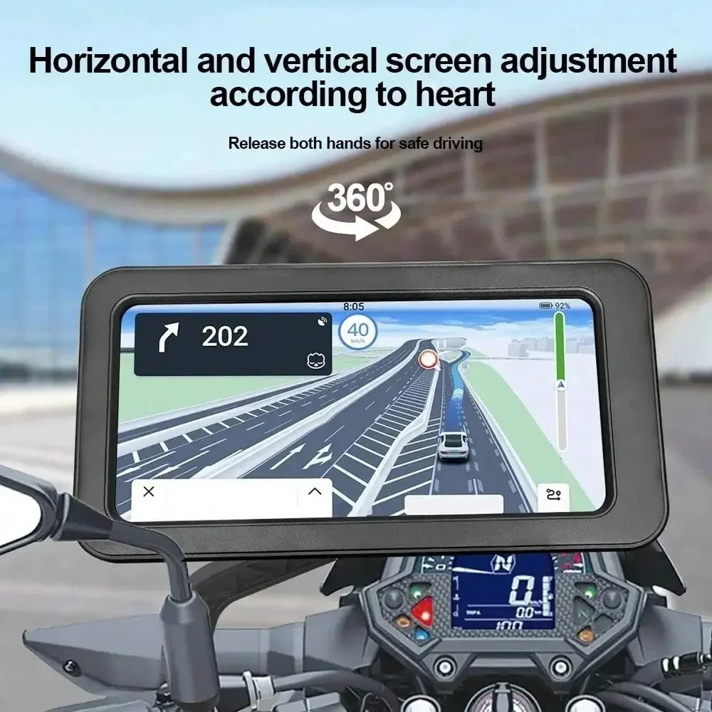 Waterproof Motorcycle Phone Holder – 360° Rotating Bike Mount Motorcycle Phone Mount PRIMED