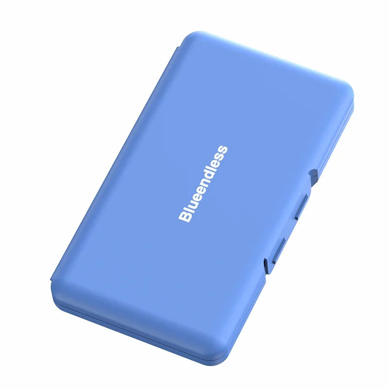 4-Slot M.2 SSD Case – Shockproof 2280 SATA NVMe Storage Box SSD Storage Case PRIMED Blue