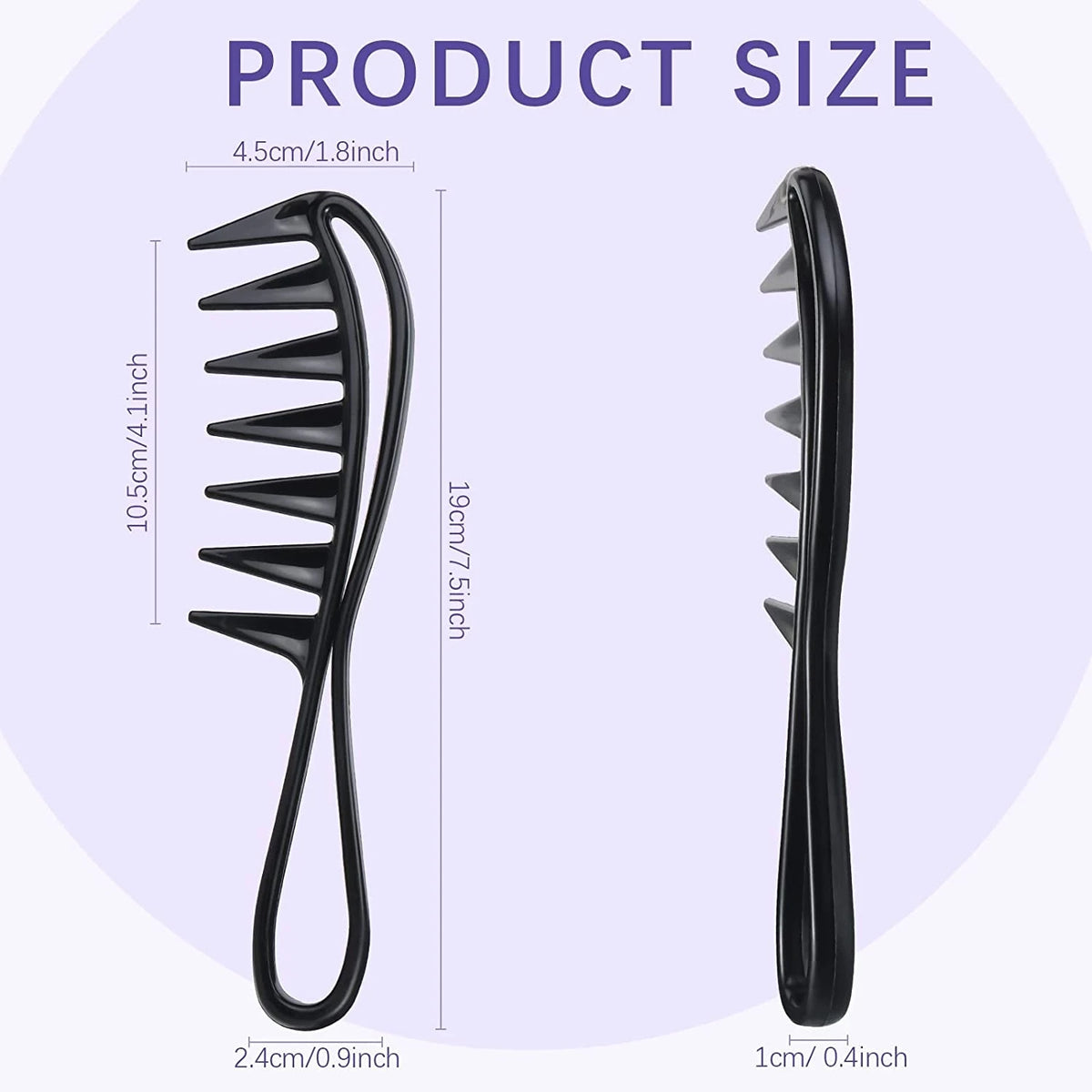 Wide Tooth Shark Comb – Anti-Static Hair Styling Tool