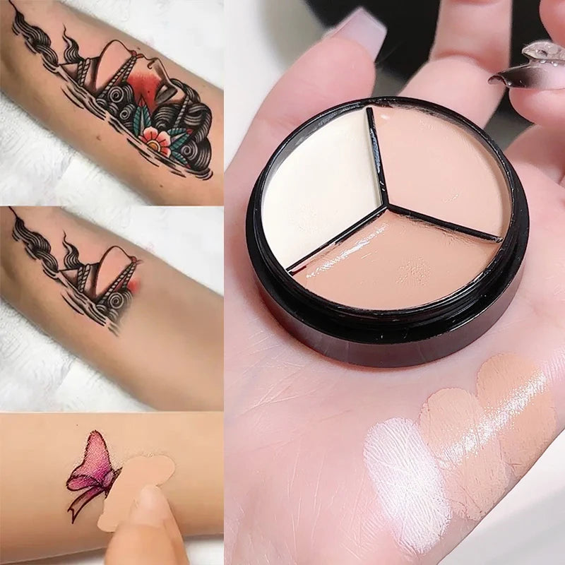 3-Color Concealer Palette – Waterproof Full Coverage Makeup