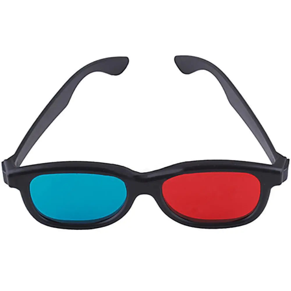 Red Blue Cyan Anaglyph 3D Glasses – Movies, Games & Comics Anaglyph 3D Glasses PRIMED