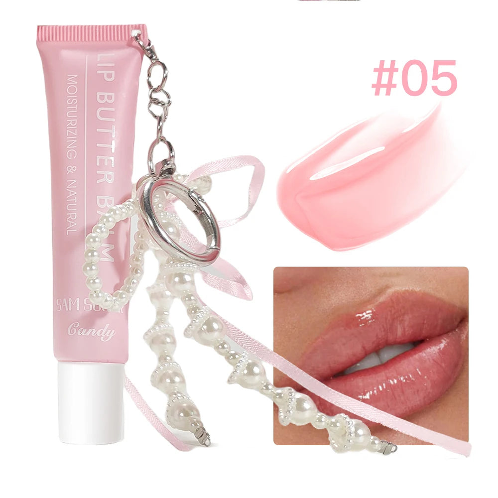 SAM SUGAR Pearl Chain Lip Gloss Butter Balm – Mirror Shine