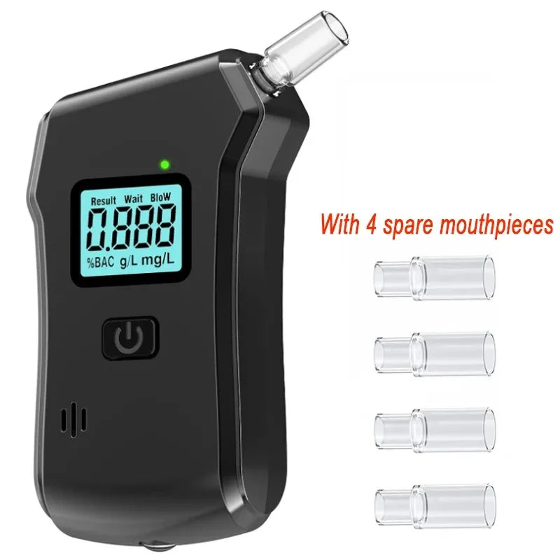 Portable Breathalyzer Alcohol Tester – LCD Display, CE Certified Personal Breathalyzer PRIMED MR806JjiuJianCe