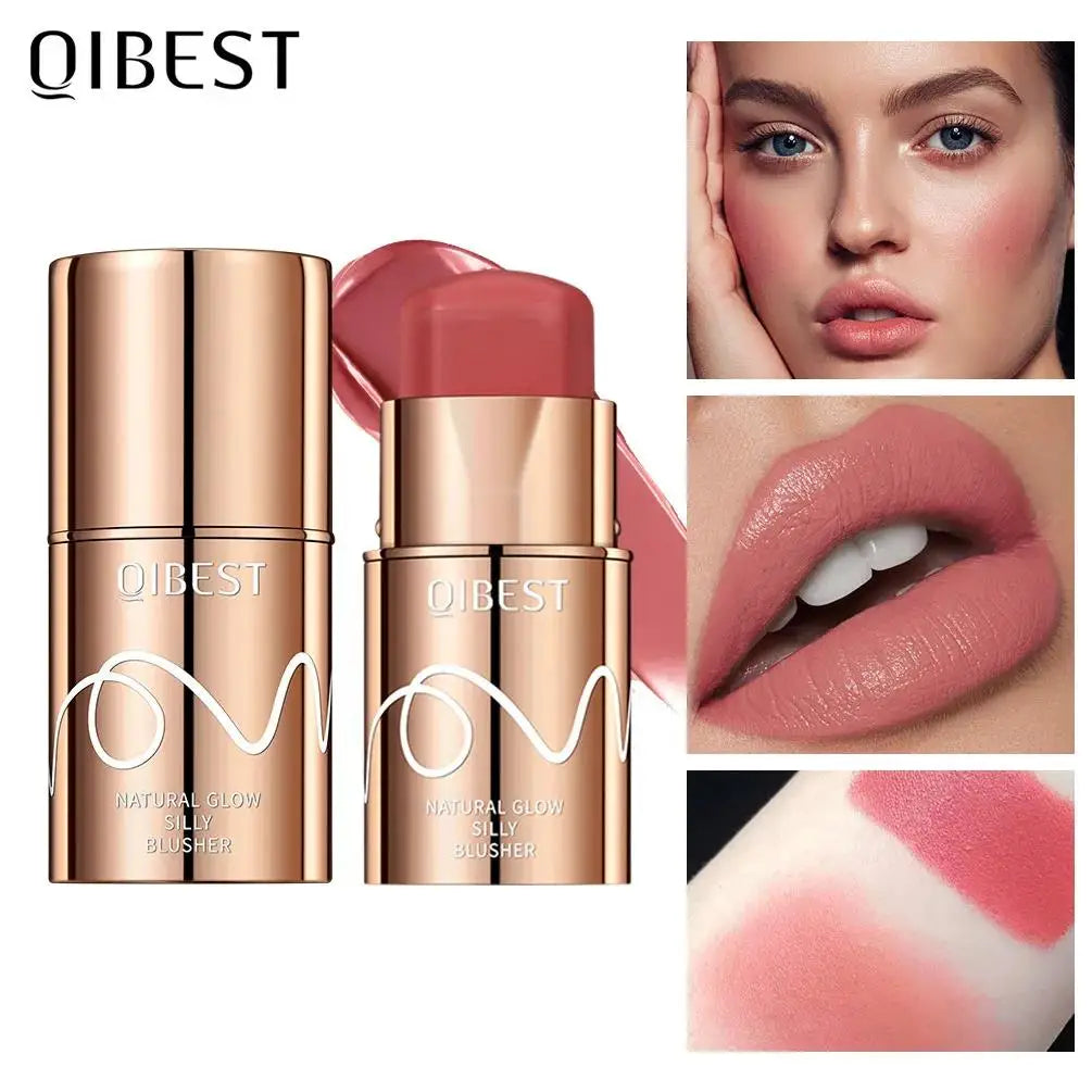 QiBest 6-Color Cream Blush Stick – Waterproof & Long-Lasting Cream Blush Stick PRIMED
