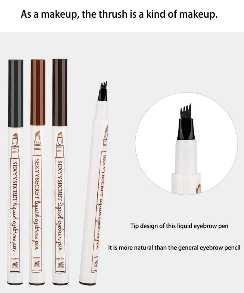 Blana 4-Fork Microblading Eyebrow Pencil | Waterproof Brow Pen Eyebrow Pencil PRIMED