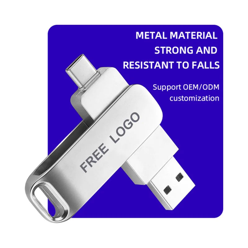 10-Pack Type-C USB 3.0 OTG Flash Drive 32–256GB Metal USB Flash Drive PRIMED