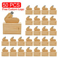 Wooden USB 2.0 Flash Drive 4–64GB | Bulk Pack with Gift Box USB Flash Drive PRIMED 8 GB 50-carbonbox