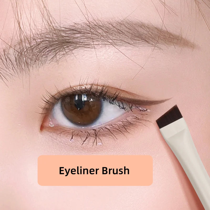 Super-Slim Flat Eyeliner & Eyebrow Brush – Precision Detail Makeup Brush PRIMED