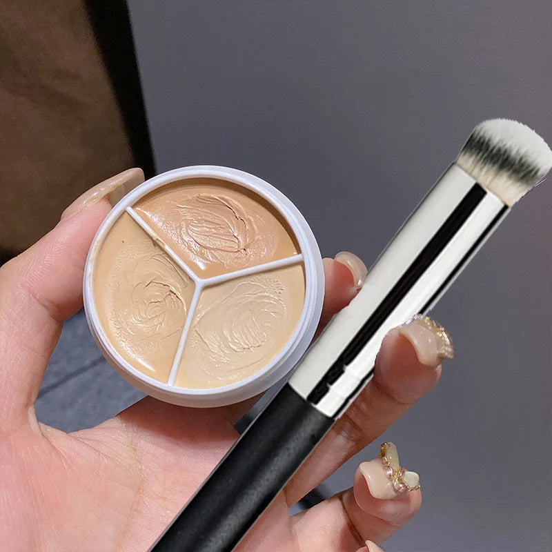 3-Color Concealer Contour Cream – Full Coverage, Oil Control