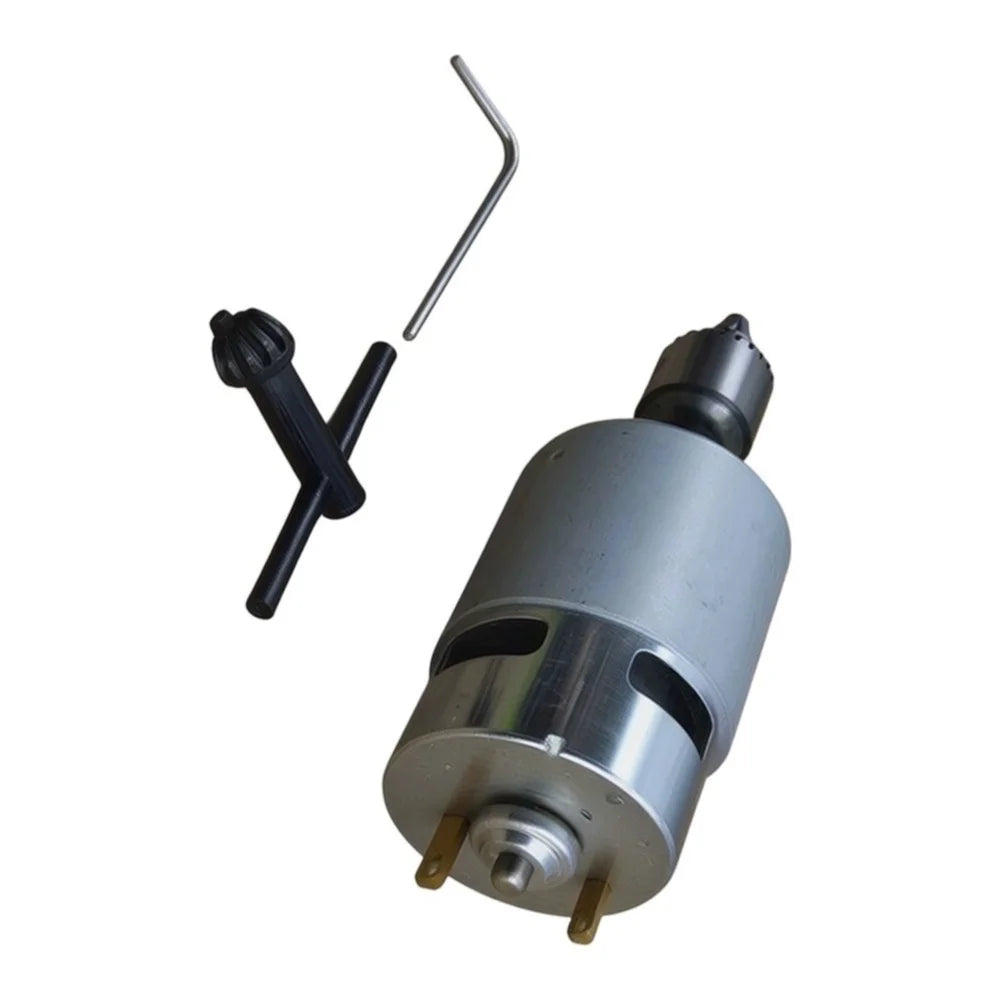 775 DC Motor 24V High Torque Electric Drill Set – 0.3–4mm Chuck DC Motor Drill Set PRIMED