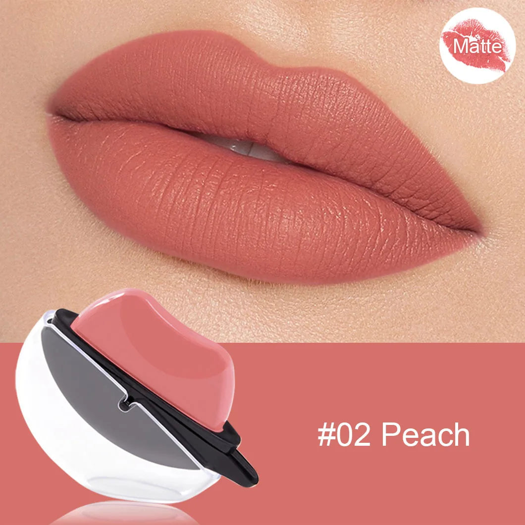 QiBest Velvet Matte Lipstick – Waterproof Long-Lasting Lip Gloss