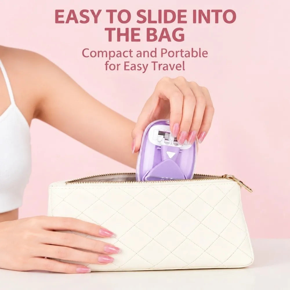 6-Blade Manual Body Razor with Storage Case – Men & Women