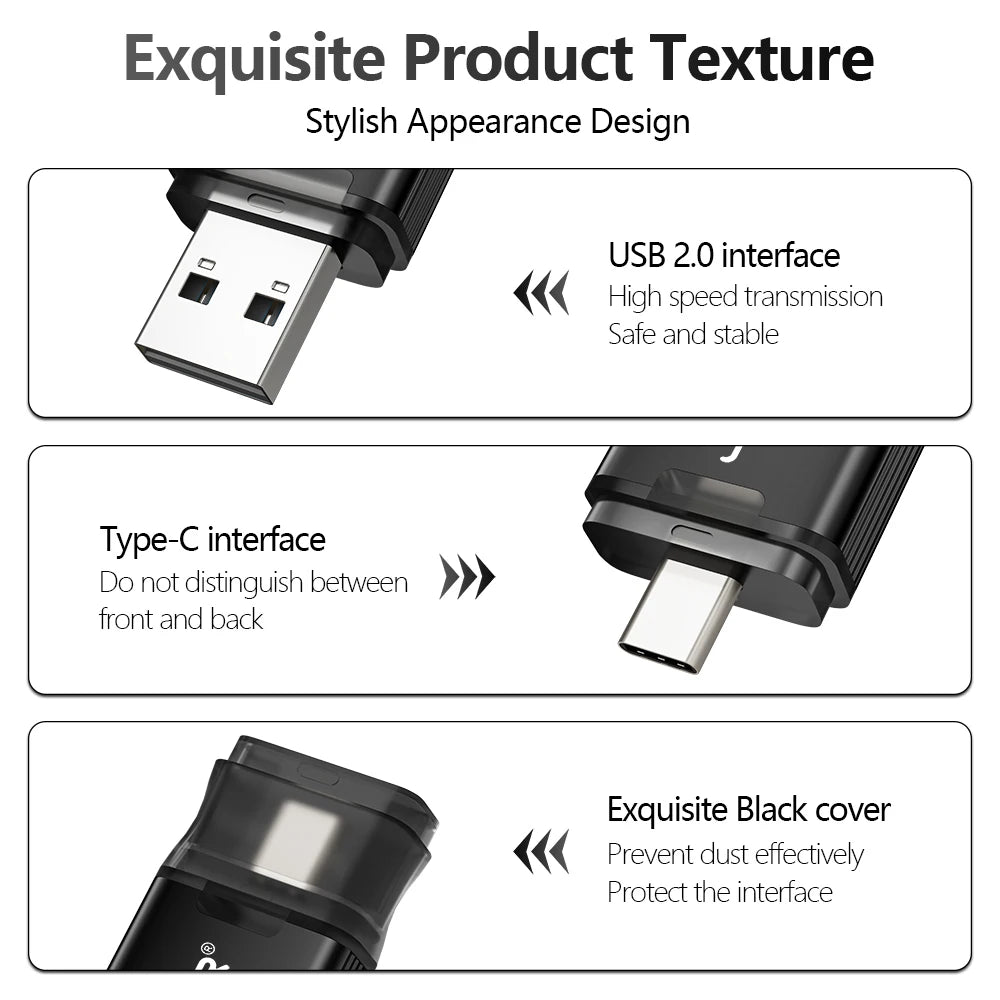 JASTER Type-C USB Flash Drive | Free Custom Logo | 16–128GB USB Flash Drive PRIMED