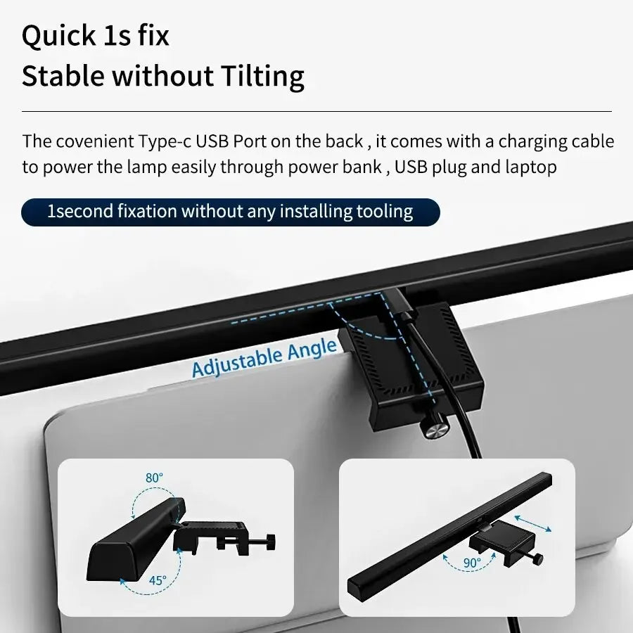 GGBEE LED Monitor Light Bar – Dimmable USB Desk Lamp 33/50cm LED Monitor Light Bar PRIMED
