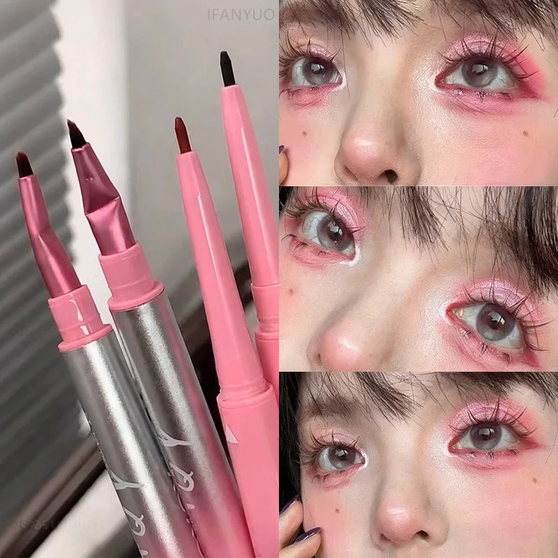 2-in-1 Eyebrow & Eyeliner Gel Pen | Waterproof, Smudge-Proof Eyeliner Gel Pen PRIMED