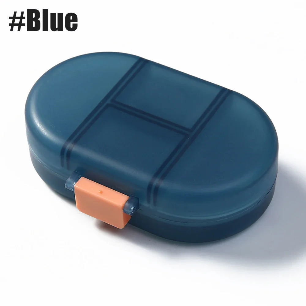 Travel Pill Organizer 8 Compartments – Airtight Medicine Case