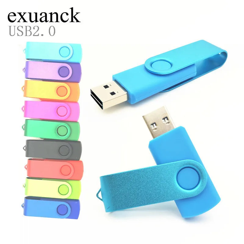 Custom Logo USB Flash Drives 50-Pack | Metal Pen Drive 2.0 USB Flash Drive PRIMED