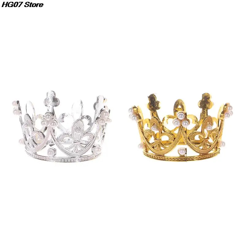 Mini Crown Cake Topper – Princess Tiara Birthday Decoration