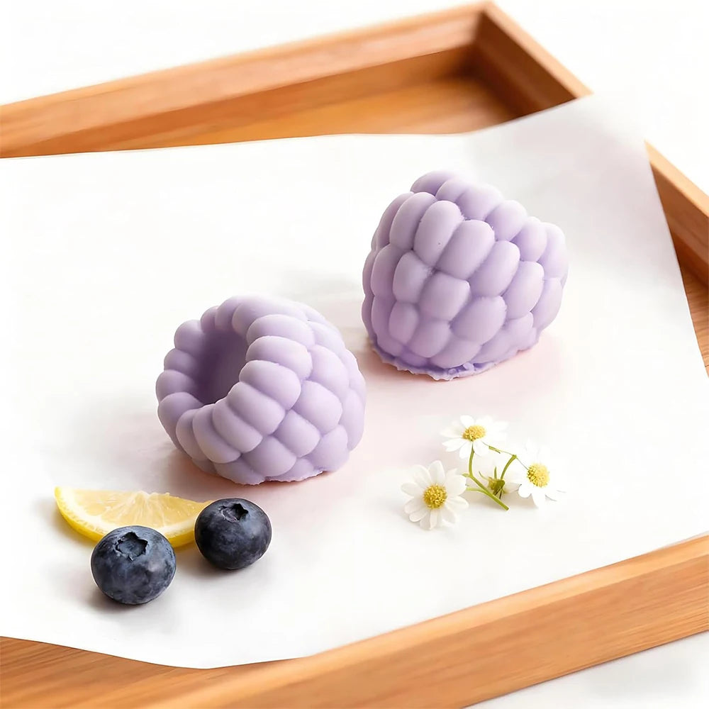 6-Cavity 3D Raspberry Silicone Mold for Mousse & Desserts Silicone Baking Mold PRIMED