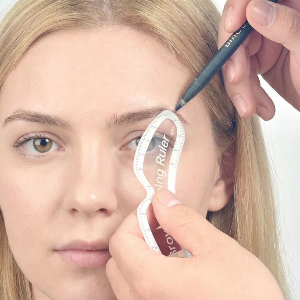 Eyebrow Mapping Ruler – Microblading Brow Shaping Stencil Eyebrow Mapping Ruler PRIMED