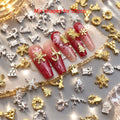 50Pcs Christmas Nail Art Charms – Snowflake Reindeer Bow Glove Nail Art Charms PRIMED PH317-3